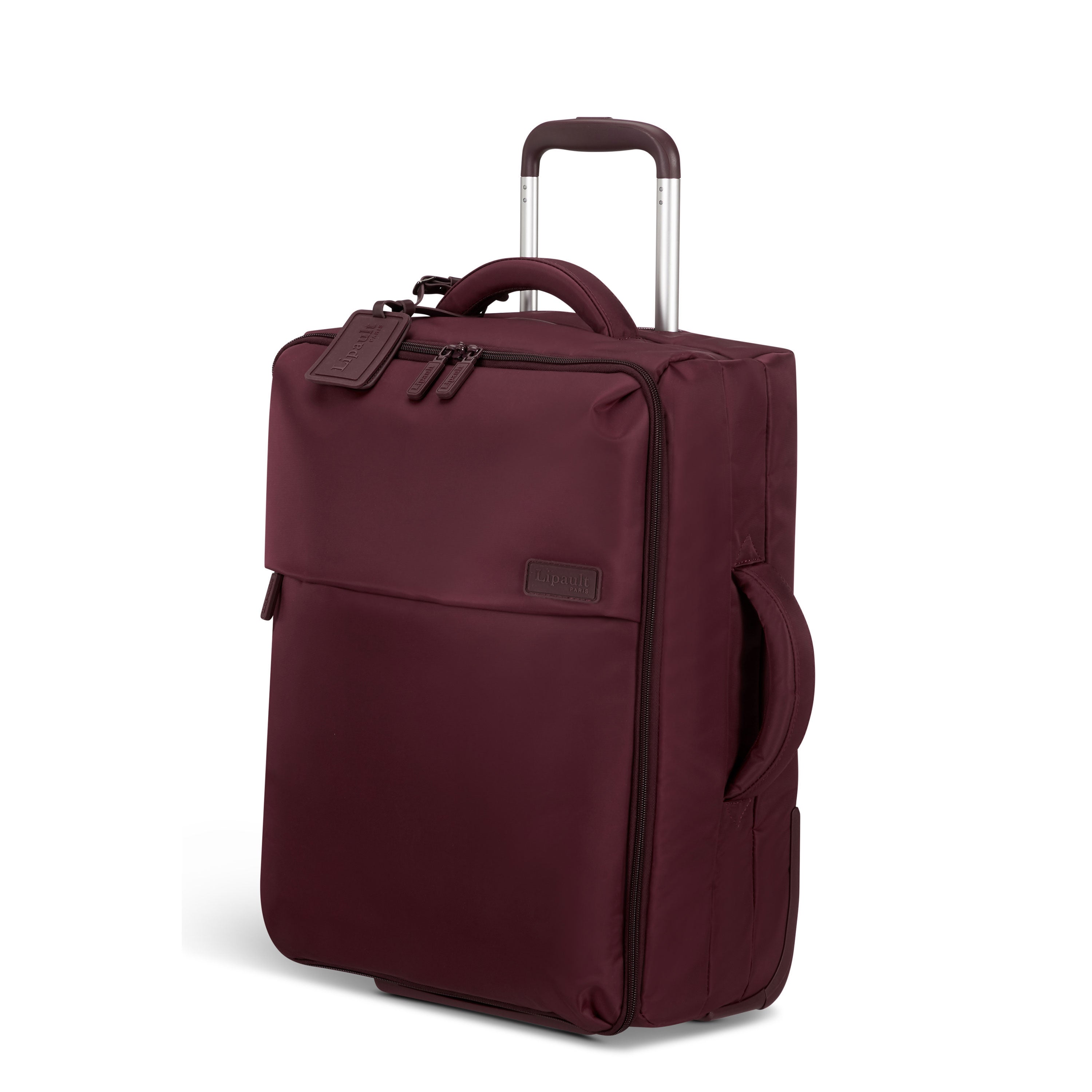 Lipault Foldable Plume Cabin Upright, Bordeaux, Front 3/4 Image image number 3